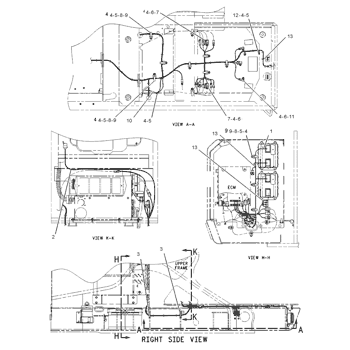 Caterpillar 2151636 Parts scheme HARNESS AS-PLATFORM.png